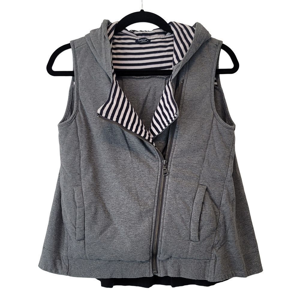 Splendid Gray Hooded Vest